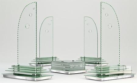 玻璃环绕立体声音箱