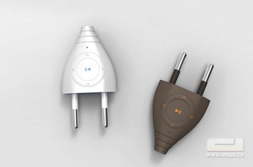 插头造型的mp3播放器